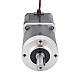 Nema 17 Dual Shaft Stepper Motor L=39mm Gear Ratio 50:1 High Precision Planetary Gearbox 9.5mm Rear Shaft Length - 17HS15-1684D-HG50-AR3 | StepperOnline AU