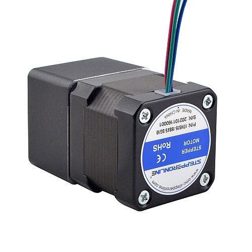 Nema 17 Stepper Motor Spur Gearbox Gear Ratio 10:1 - 17HS15-1684S-SG10 | StepperOnline AU