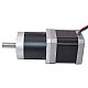 Nema 17 Stepper Motor L=48mm Gear Ratio 20:1 High Precision Planetary Gearbox - 17HS19-1684S-HG20 | StepperOnline AU