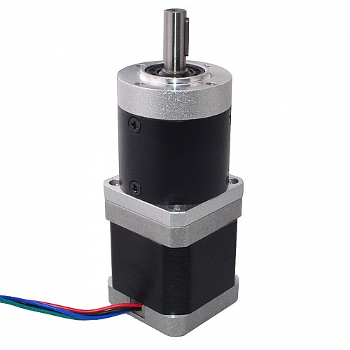 Nema 17 Stepper Motor L=48mm Gear Ratio 20:1 High Precision Planetary Gearbox - 17HS19-1684S-HG20 | StepperOnline AU