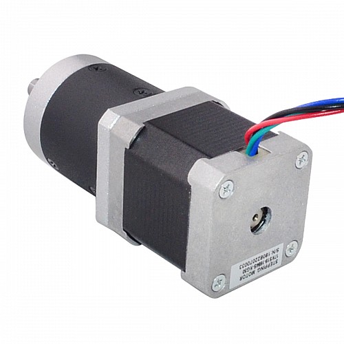 Nema 17 Stepper Motor L=48mm Gear Ratio 50:1 High Precision Planetary Gearbox - 17HS19-1684S-HG50 | StepperOnline AU
