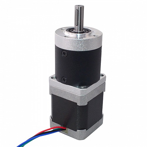 Nema 17 Stepper Motor L=48mm Gear Ratio 50:1 High Precision Planetary Gearbox - 17HS19-1684S-HG50 | StepperOnline AU