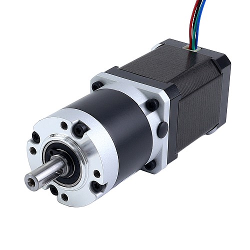 Nema 17 Stepper Motor Bipolar L=60mm w/ Gear Ratio 100:1 MG Series Planetary Gearbox - 17HS24-2104S-MG100 | StepperOnline AU