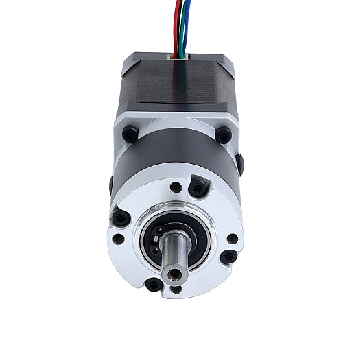 Nema 17 Stepper Motor Bipolar L=60mm w/ Gear Ratio 100:1 MG Series Planetary Gearbox - 17HS24-2104S-MG100 | StepperOnline AU