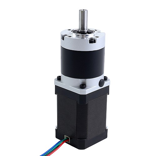 Nema 17 Stepper Motor Bipolar L=60mm w/ Gear Ratio 100:1 MG Series Planetary Gearbox - 17HS24-2104S-MG100 | StepperOnline AU