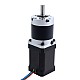 Nema 17 Stepper Motor Bipolar L=60mm w/ Gear Ratio 100:1 MG Series Planetary Gearbox - 17HS24-2104S-MG100 | StepperOnline AU