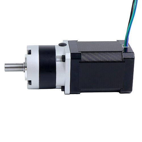 Nema 17 Stepper Motor Bipolar L=60mm w/ Gear Ratio 5:1 MG Series Planetary Gearbox - 17HS24-2104S-MG5 | StepperOnline AU