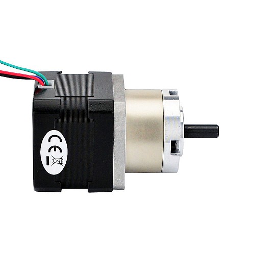 Nema 17 Stepper Motor Bipolar L=34mm w/ Gear Ratio 5:1 Planetary Gearbox - 17HS13-0404S-PG5 | StepperOnline AU