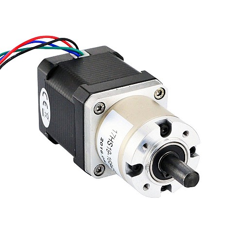 Nema 17 Stepper Motor Bipolar L=48mm w/ Gear Ratio 27:1 Planetary Gearbox - 17HS19-1684S-PG27 | StepperOnline AU