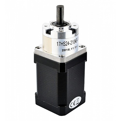 Nema 17 Stepper Motor Bipolar L=60mm w/ Gear Ratio 5:1 Planetary Gearbox - 17HS24-2104S-PG5 | StepperOnline AU