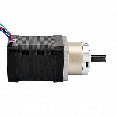 Nema 17 Stepper Motor Bipolar L=60mm w/ Gear Ratio 5:1 Planetary Gearbox - 17HS24-2104S-PG5 | StepperOnline AU