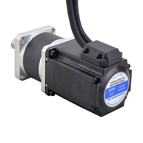 Nema 23 Closed Loop Stepper Motor L=56mm Gear Ratio 5:1 High Precision Planetary Gearbox - 23HS22-HG5-E1000 | StepperOnline AU