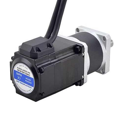 Nema 23 Closed Loop Stepper Motor L=56mm Gear Ratio 5:1 High Precision Planetary Gearbox - 23HS22-HG5-E1000 | StepperOnline AU