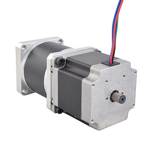 Nema 23 Dual Shaft Stepper Motor L=55mm Gear Ratio 50:1 High Precision Planetary Gearbox 9.5mm Rear Shaft Length - 23HS22-2804D-HG50-AR3 | StepperOnline AU