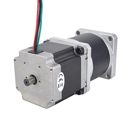 Nema 23 Dual Shaft Stepper Motor L=55mm Gear Ratio 50:1 High Precision Planetary Gearbox 9.5mm Rear Shaft Length - 23HS22-2804D-HG50-AR3 | StepperOnline AU