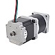 Nema 23 Dual Shaft Stepper Motor L=55mm Gear Ratio 50:1 High Precision Planetary Gearbox 9.5mm Rear Shaft Length - 23HS22-2804D-HG50-AR3 | StepperOnline AU