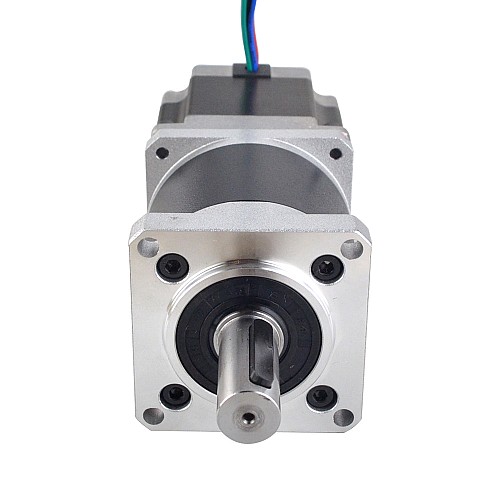 Nema 23 Dual Shaft Stepper Motor L=55mm Gear Ratio 50:1 High Precision Planetary Gearbox 9.5mm Rear Shaft Length - 23HS22-2804D-HG50-AR3 | StepperOnline AU