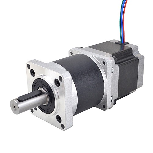Nema 23 Dual Shaft Stepper Motor L=55mm Gear Ratio 50:1 High Precision Planetary Gearbox 9.5mm Rear Shaft Length - 23HS22-2804D-HG50-AR3 | StepperOnline AU