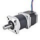 Nema 23 Dual Shaft Stepper Motor L=55mm Gear Ratio 50:1 High Precision Planetary Gearbox 9.5mm Rear Shaft Length - 23HS22-2804D-HG50-AR3 | StepperOnline AU