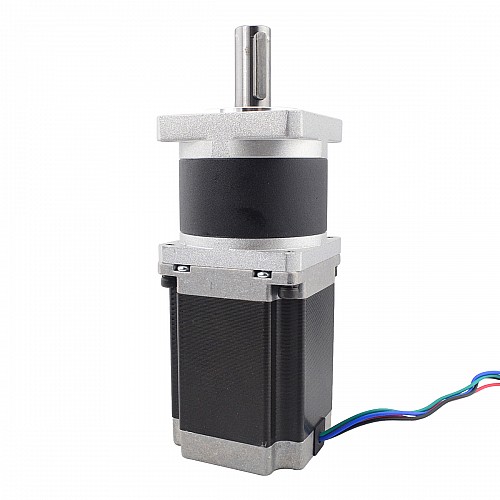 Nema 23 Stepper Motor L=76mm Gear Ratio 10:1 High Precision Planetary Gearbox - 23HS30-2804S-HG10 | StepperOnline AU