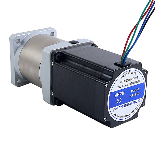 Nema 23 Stepper Motor Bipolar L=76.5mm w/ Gear Ratio 50:1 EG Series Planetary Gearbox - 23HS30-2904S-EGS50 | StepperOnline AU