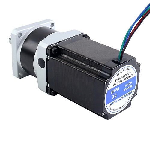 Nema 23 Stepper Motor L=76.5mm Gear Ratio 4:1 MG Series Planetary Gearbox - 23HS30-2904S-MG4 | StepperOnline AU