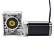 Nema 23 Stepper Motor L=113mm Gear Ratio 20:1 Worm Gearbox NMRV30 Worm Gear Speed Reducer - 23HS45-4204S-RV30-G20 | StepperOnline AU