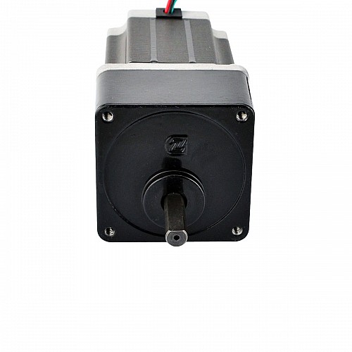 Nema 23 Stepper Motor Bipolar L=78mm w/ Gear Ratio 10:1 Spur Gearbox - 23HS30-2804S-SG10 | StepperOnline AU
