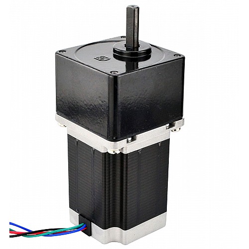Nema 23 Stepper Motor Bipolar L=78mm w/ Gear Ratio 20:1 Spur Gearbox - 23HS30-2804S-SG20 | StepperOnline AU