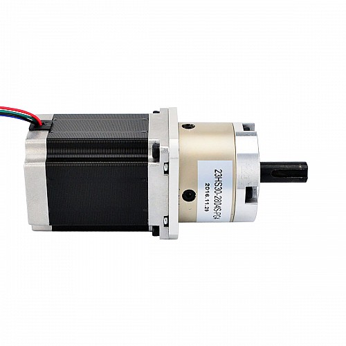 Nema 23 Stepper Motor Bipolar L=76mm w/ Gear Ratio 4:1 Planetary Gearbox - 23HS30-2804S-PG4 | StepperOnline AU