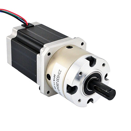 Nema 23 Stepper Motor Bipolar L=76mm w/ Gear Ratio 4:1 Planetary Gearbox - 23HS30-2804S-PG4 | StepperOnline AU