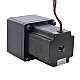 Nema 34 Stepper Bipolar L=97mm w/ Rear Shaft & Gear Ratio 13:1 Spur Gearbox - 34HS38-4004D-SG13 | StepperOnline AU