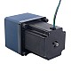 Nema 34 Stepper Bipolar L=97mm w/ Rear Shaft & Gear Ratio 20:1 Spur Gearbox - 34HS38-4004D-SG20 | StepperOnline AU