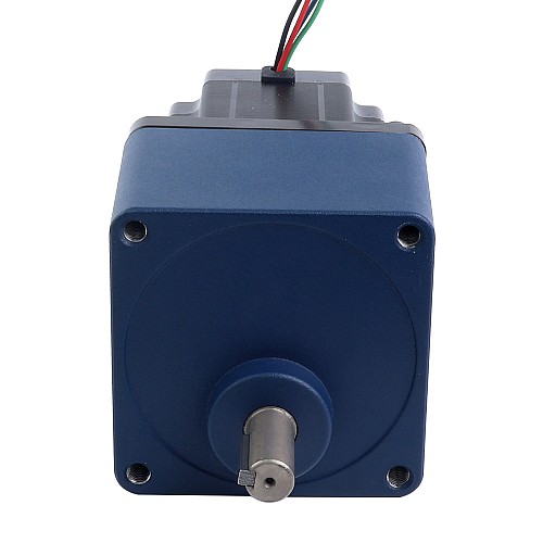 Nema 34 Stepper Bipolar L=97mm w/ Rear Shaft & Gear Ratio 20:1 Spur Gearbox - 34HS38-4004D-SG20 | StepperOnline AU