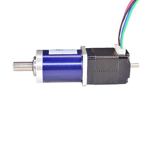 Nema 8 Stepper Motor Bipolar 0.2A L=38mm w/ Gear Ratio 90:1 Planetary Gearbox - 8HS11-0204D-PG90 | StepperOnline AU
