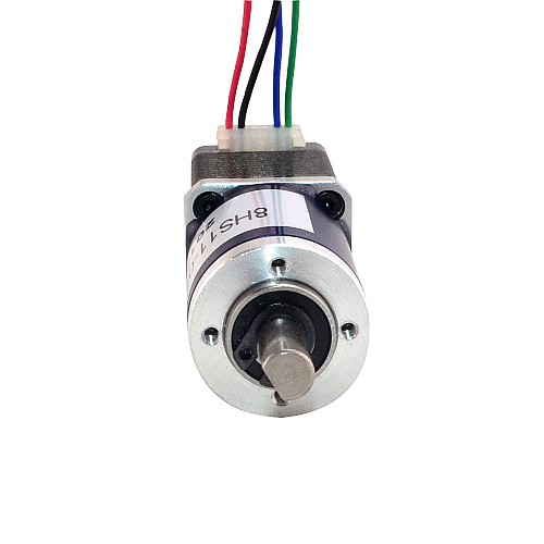 Nema 8 Stepper Motor Bipolar 0.2A L=38mm w/ Gear Ratio 90:1 Planetary Gearbox - 8HS11-0204D-PG90 | StepperOnline AU