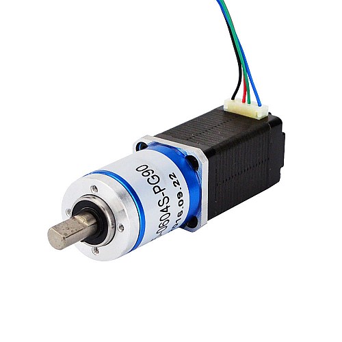 Nema 8 Stepper Motor Bipolar L=38mm w/ Gear Ratio 90:1 Planetary Gearbox - 8HS15-0604S-PG90 | StepperOnline AU