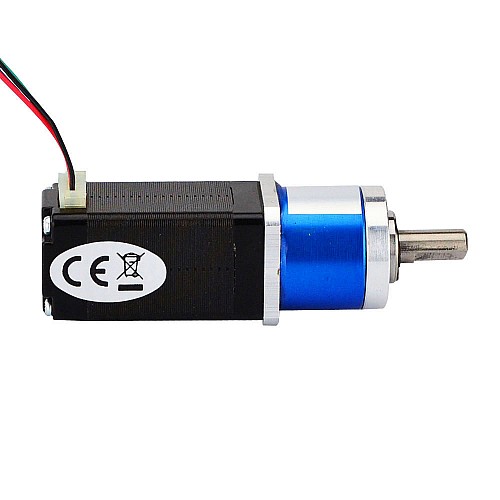 Nema 8 Stepper Motor Bipolar L=38mm w/ Gear Ratio 5:1 Planetary Gearbox - 8HS15-0604S-PG5 | StepperOnline AU