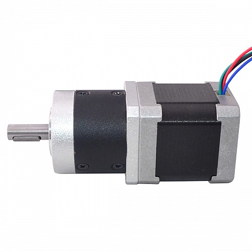Nema 17 Stepper Motor L=48mm Gear Ratio 10:1 High Precision Planetary Gearbox - 17HS19-1684S-HG10 | StepperOnline AU