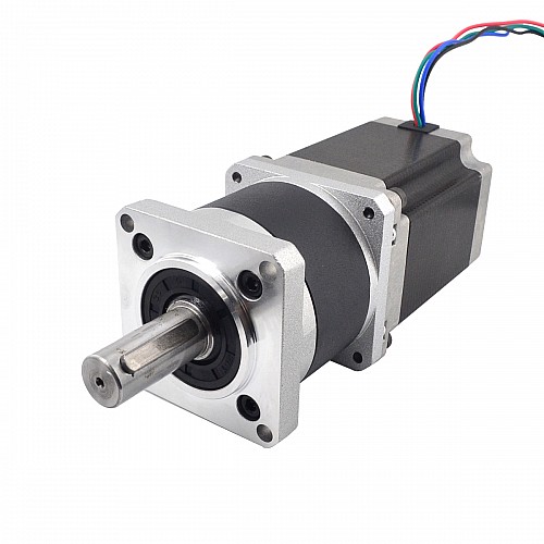 Nema 23 Stepper Motor L=76mm Gear Ratio 10:1 High Precision Planetary Gearbox - 23HS30-2804S-HG10 | StepperOnline AU