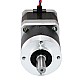 Nema 17 Stepper Motor L=39mm Gear Ratio 100:1 High Precision Planetary Gearbox - 17HS15-1684S-HG100 | StepperOnline AU