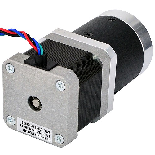 Nema 17 Stepper Motor L=39mm Gear Ratio 15:1 High Precision Planetary Gearbox - 17HS15-1684S-HG15 | StepperOnline AU