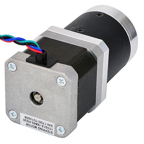 Nema 17 Stepper Motor L=39mm Gear Ratio 20:1 High Precision Planetary Gearbox - 17HS15-1684S-HG20 | StepperOnline AU