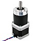 Nema 17 Stepper Motor L=39mm Gear Ratio 30:1 High Precision Planetary Gearbox - 17HS15-1684S-HG30 | StepperOnline AU