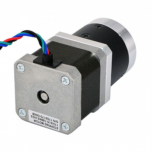 Nema 17 Stepper Motor L=39mm Gear Ratio 3:1 High Precision Planetary Gearbox - 17HS15-1684S-HG3 | StepperOnline AU