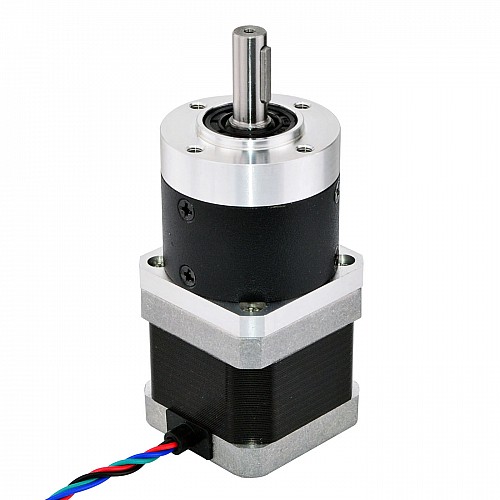 Nema 17 Stepper Motor L=39mm Gear Ratio 3:1 High Precision Planetary Gearbox - 17HS15-1684S-HG3 | StepperOnline AU