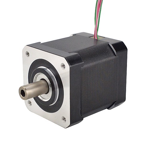 Nema 17 Hollow Shaft Stepper Motor Bipolar 0.36Nm(51oz.in) 1.5A 42x42x47.75mm - 17HS19-1504H | StepperOnline AU