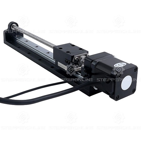 Nema 17 Stepper Ball Screw Linear Actuator 2.5A Stroke 200mm 0.70Nm(99.13oz.in) Lead 12mm(0.47244) with Sensor - LMD17S24B2B25-200 | StepperOnline AU