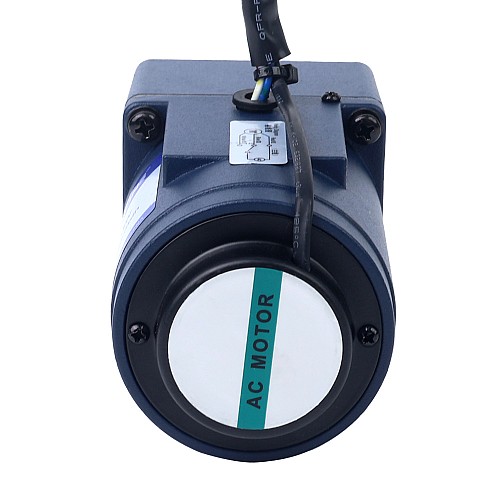 15W 220VAC 50Hz 6-90RPM 1.51Nm(213.83oz.in) Flange 70mm Spur Gearbox Single-phase AC Variable Speed Motor - 3IK15RGN-C/3GN15K | StepperOnline AU