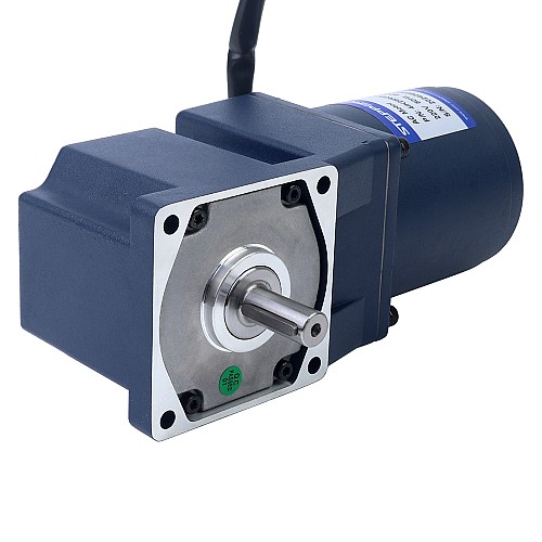 25W 220VAC 50Hz 3-45RPM 3.90Nm(552.28oz.in) Flange 80mm Right Angle Gearbox Single-phase AC Variable Speed Motor - 4IK25RGN-C/4GN30RT | StepperOnline AU